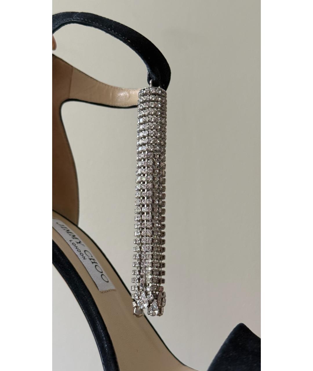 JIMMY CHOO Черные босоножки, фото 5