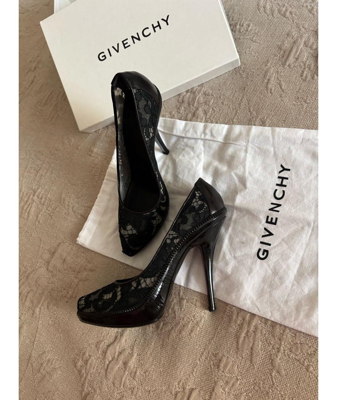 GIVENCHY Черные текстильные туфли, фото 2