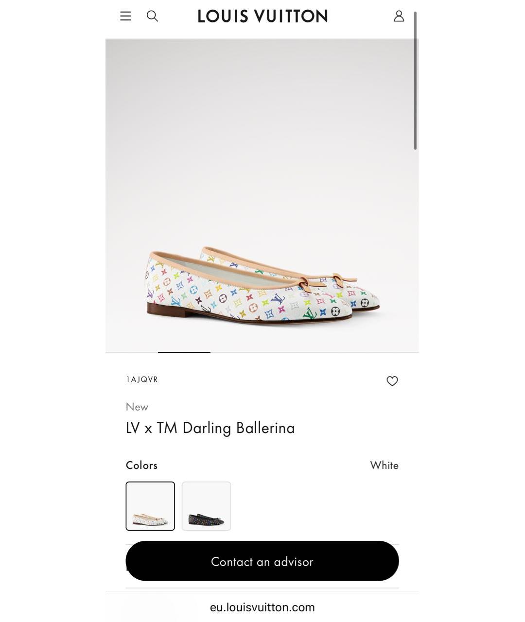 LOUIS VUITTON Кожаные балетки, фото 5