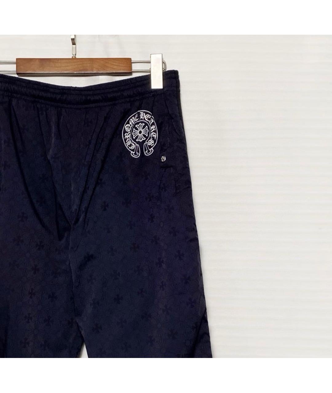 CHROME HEARTS Черные синтетические повседневные брюки, фото 3