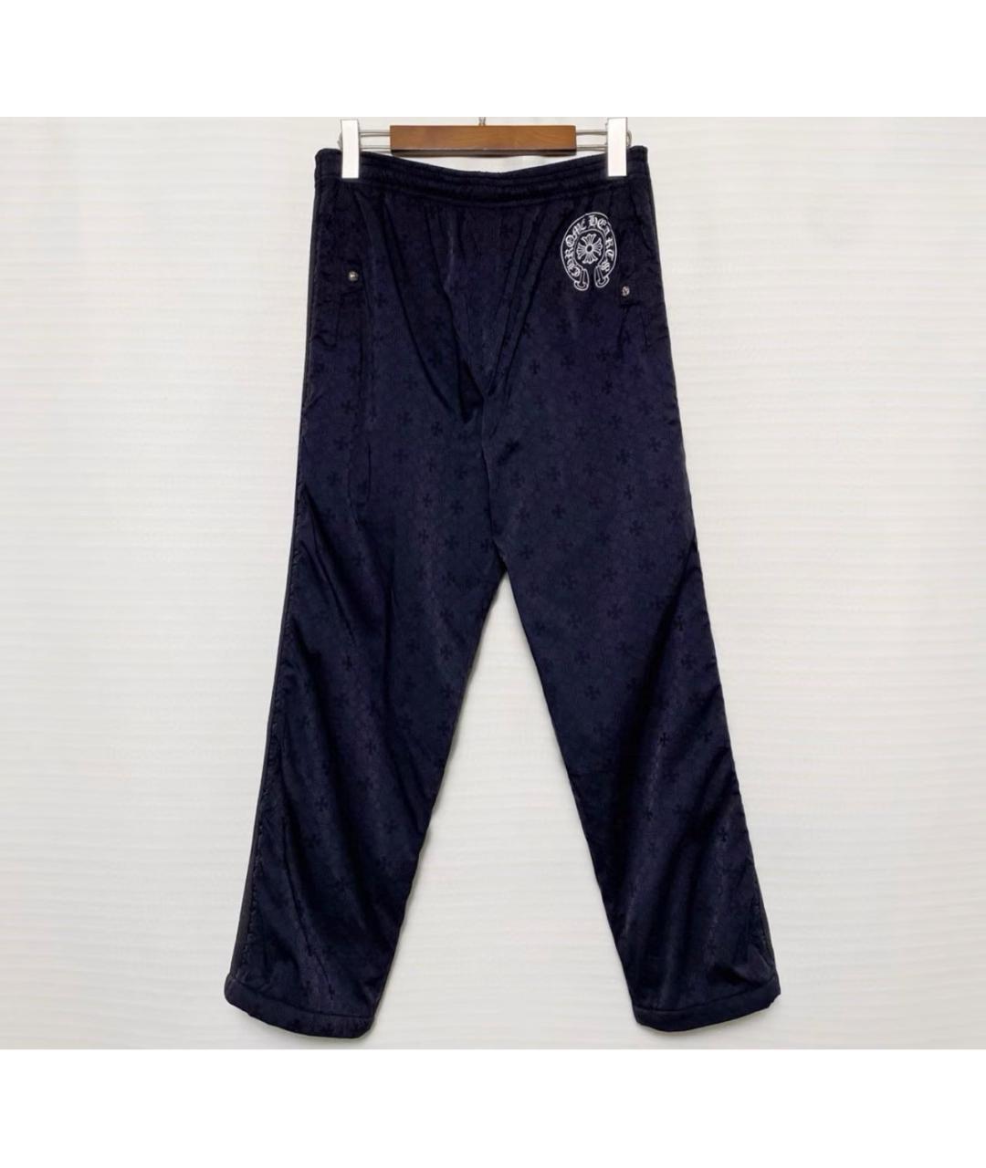 CHROME HEARTS Черные синтетические повседневные брюки, фото 5