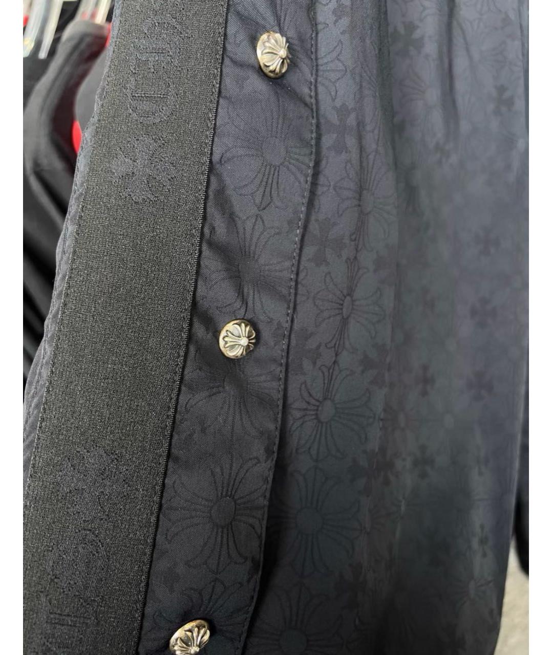 CHROME HEARTS Черные синтетические повседневные брюки, фото 4