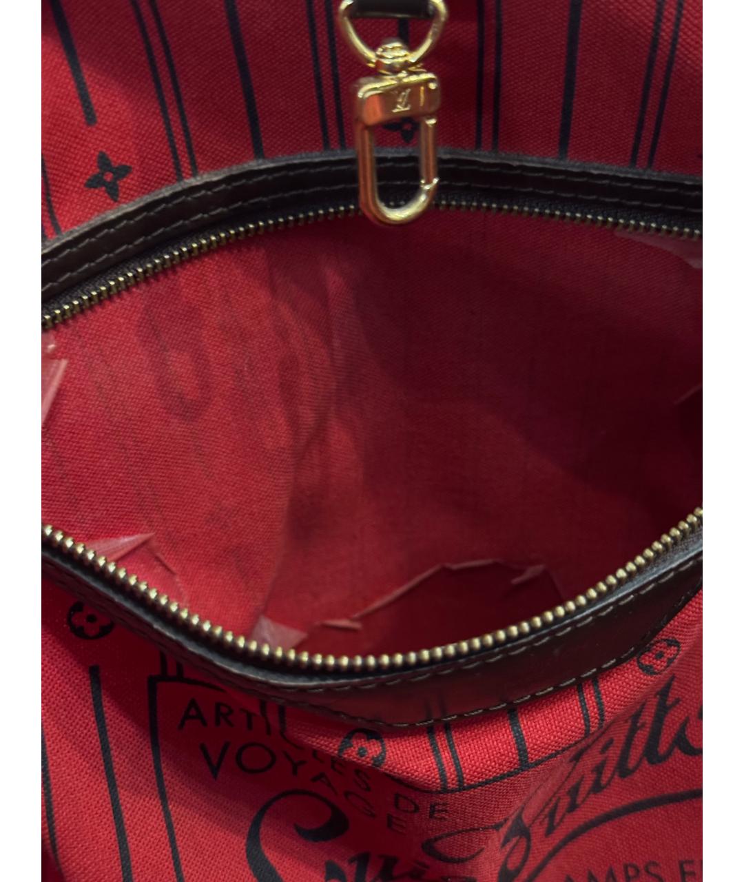 LOUIS VUITTON Коричневая сумка тоут, фото 5