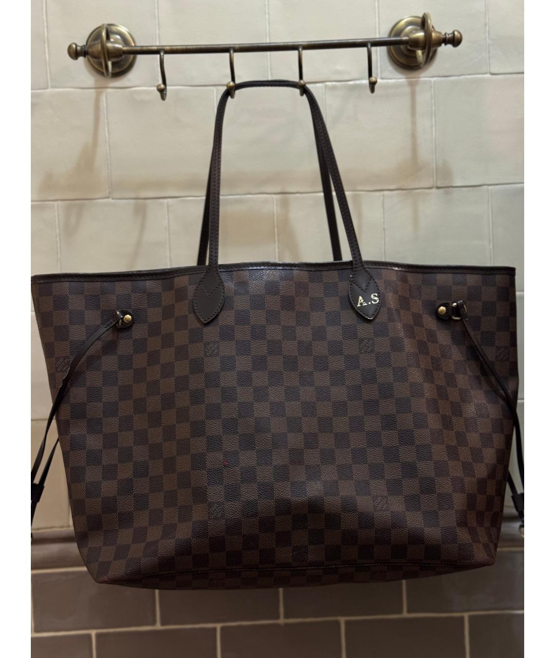 LOUIS VUITTON Коричневая сумка тоут, фото 8