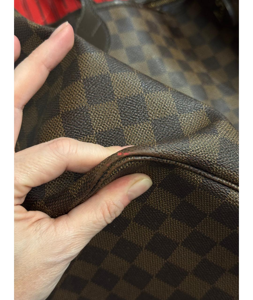 LOUIS VUITTON Коричневая сумка тоут, фото 7