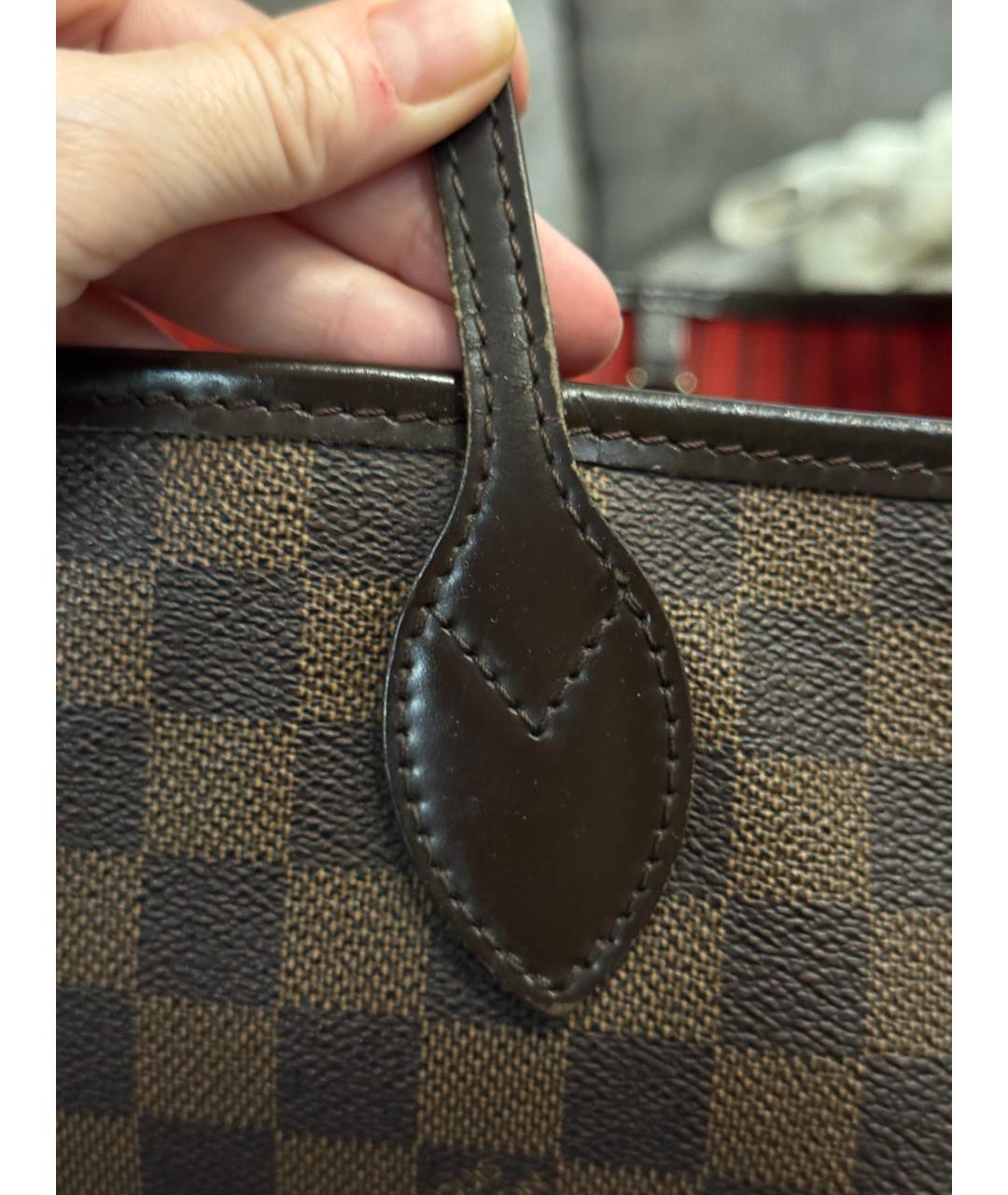 LOUIS VUITTON Коричневая сумка тоут, фото 6