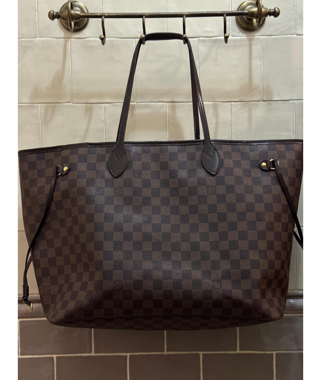 LOUIS VUITTON Коричневая сумка тоут, фото 3