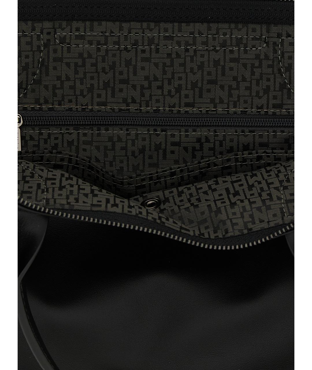 LONGCHAMP Черная кожаная сумка тоут, фото 4