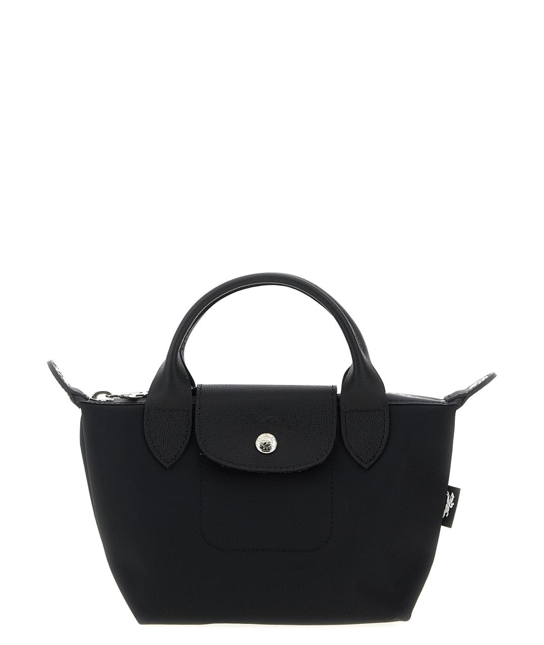 LONGCHAMP Черная синтетическая сумка тоут, фото 1