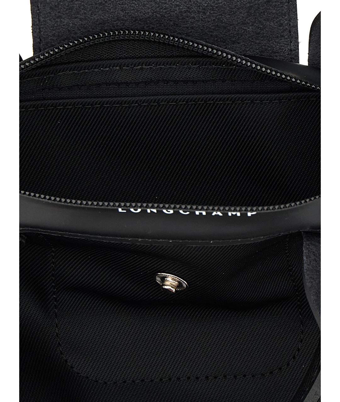 LONGCHAMP Черная синтетическая сумка тоут, фото 4