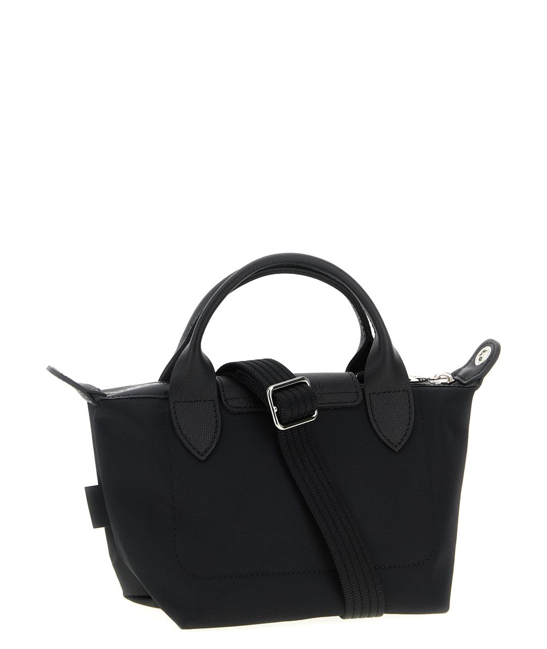 LONGCHAMP Черная синтетическая сумка тоут, фото 2