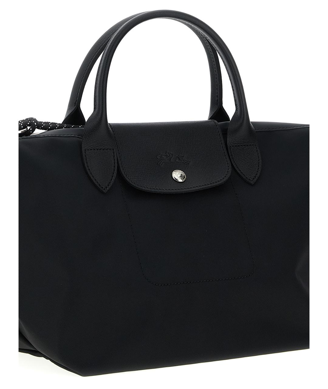LONGCHAMP Черная синтетическая сумка тоут, фото 3