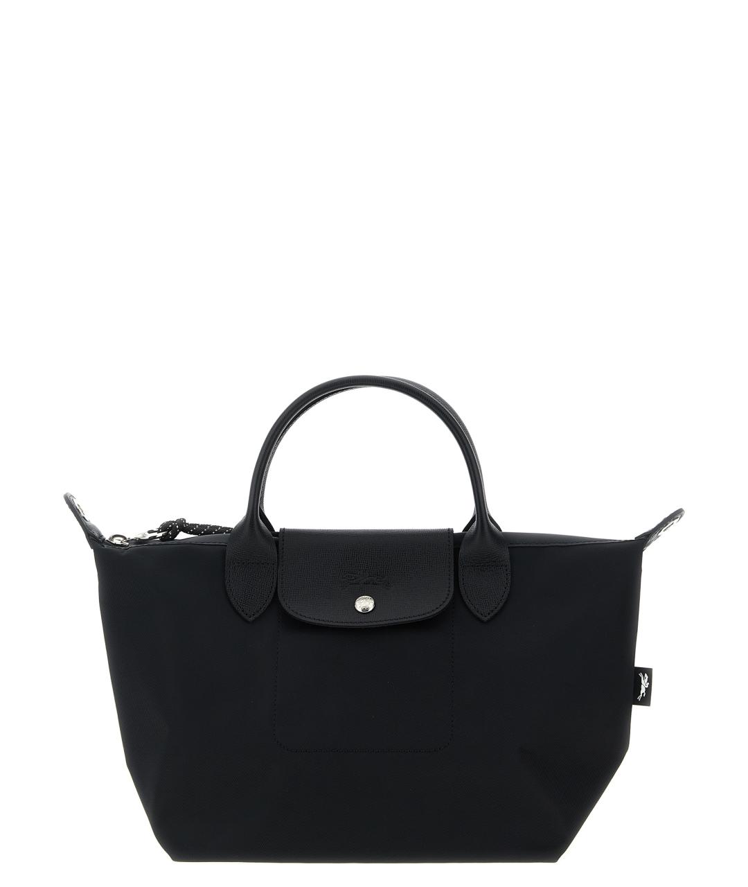 LONGCHAMP Черная синтетическая сумка тоут, фото 1