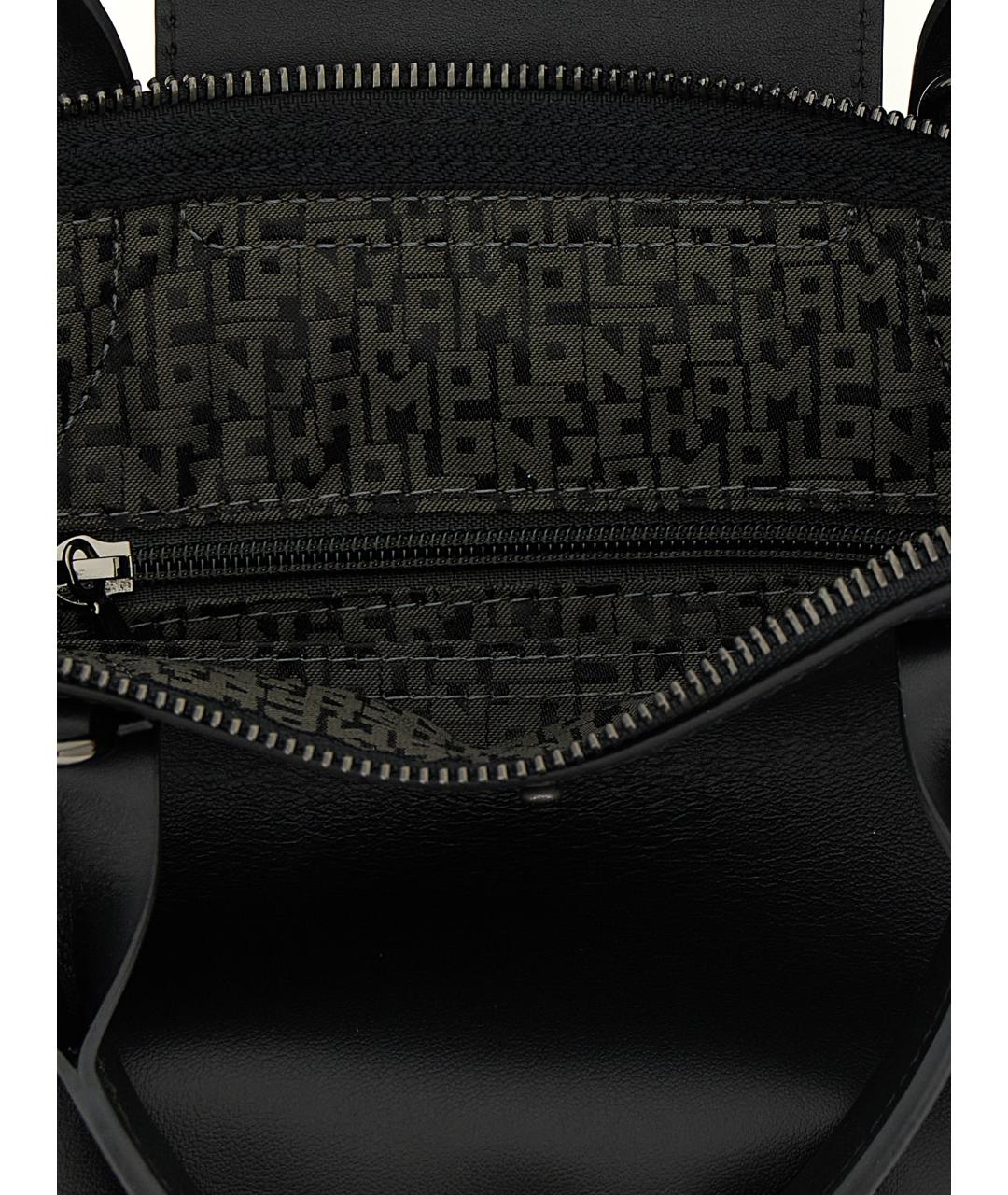 LONGCHAMP Черная кожаная сумка тоут, фото 4