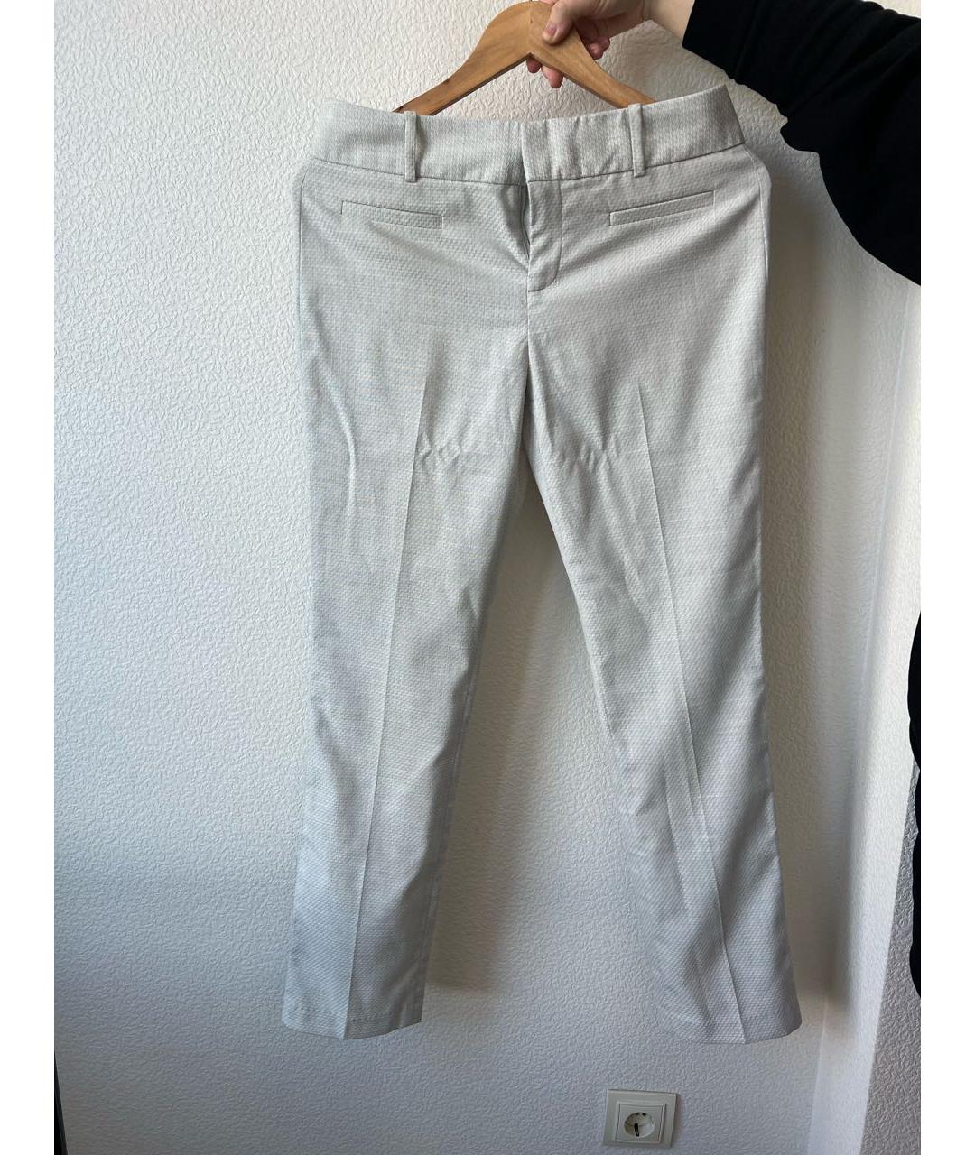 CALVIN KLEIN Бежевые прямые брюки, фото 9
