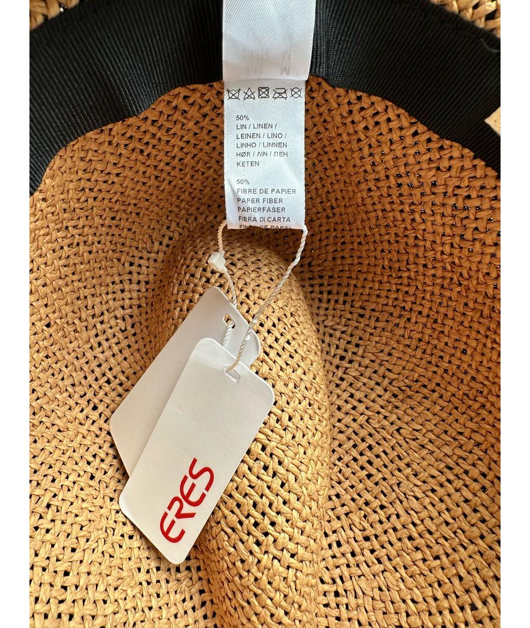 Eres Черная льняная шляпа, фото 3