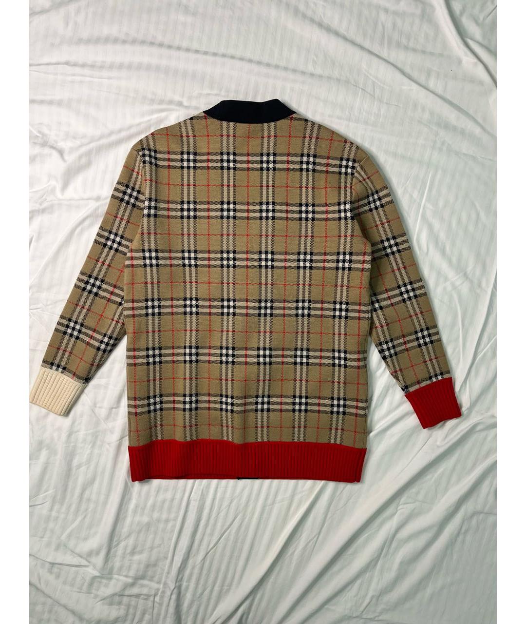 BURBERRY Бежевый шерстяной кардиган, фото 2