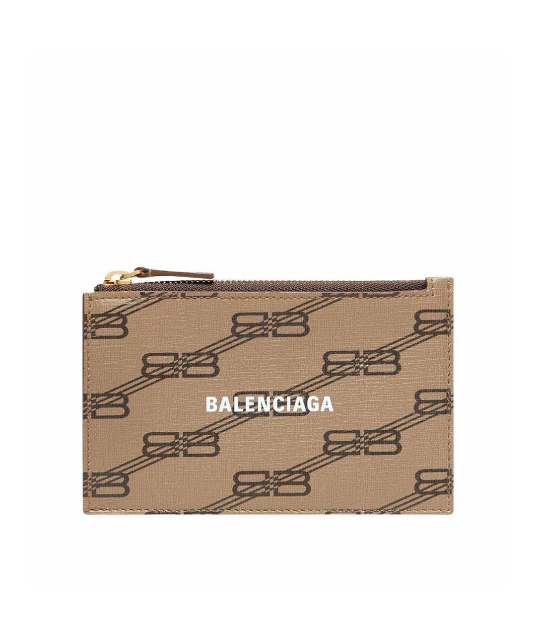 BALENCIAGA Коричневый кардхолдер, фото 1