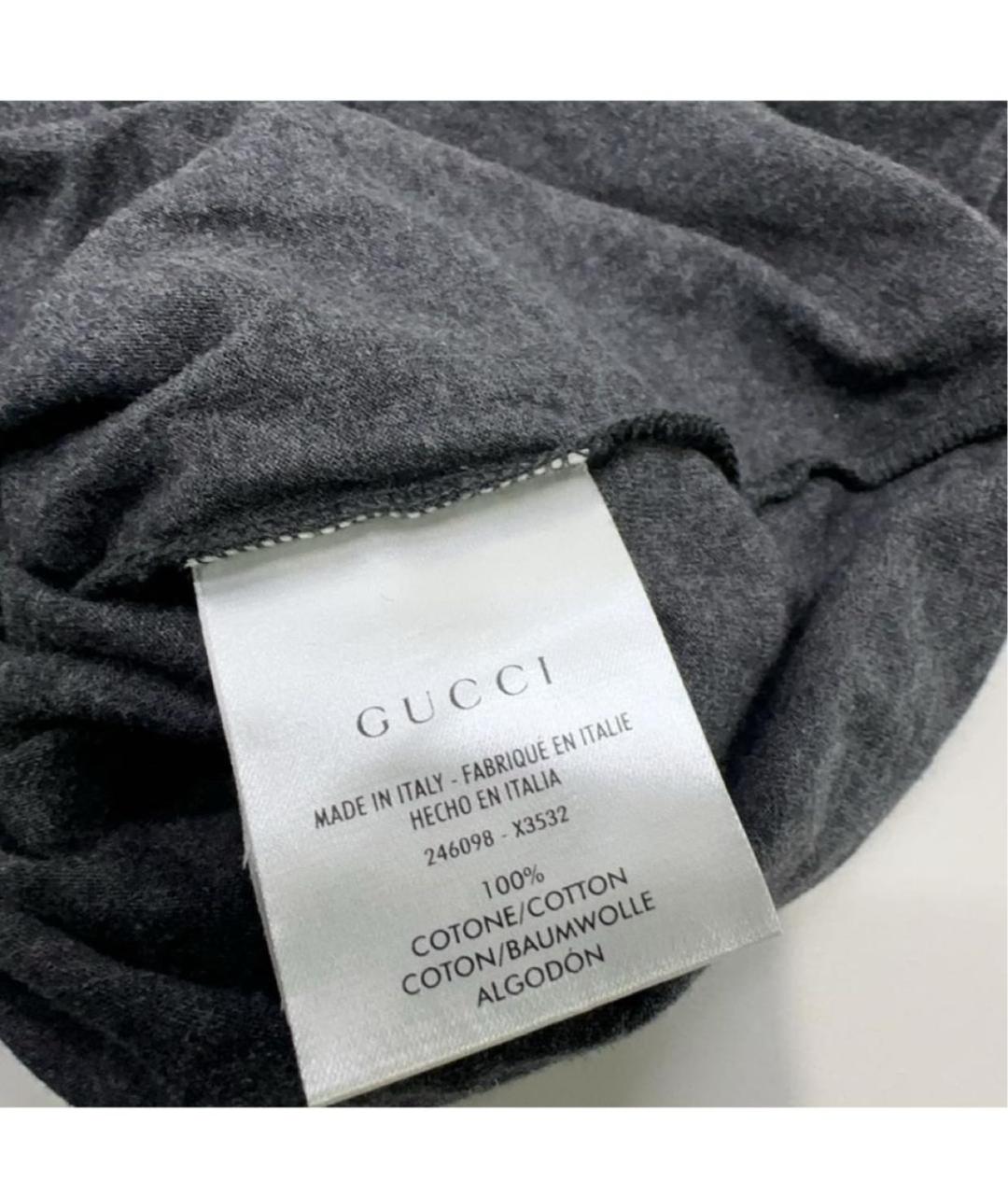 GUCCI Черная футболка, фото 3