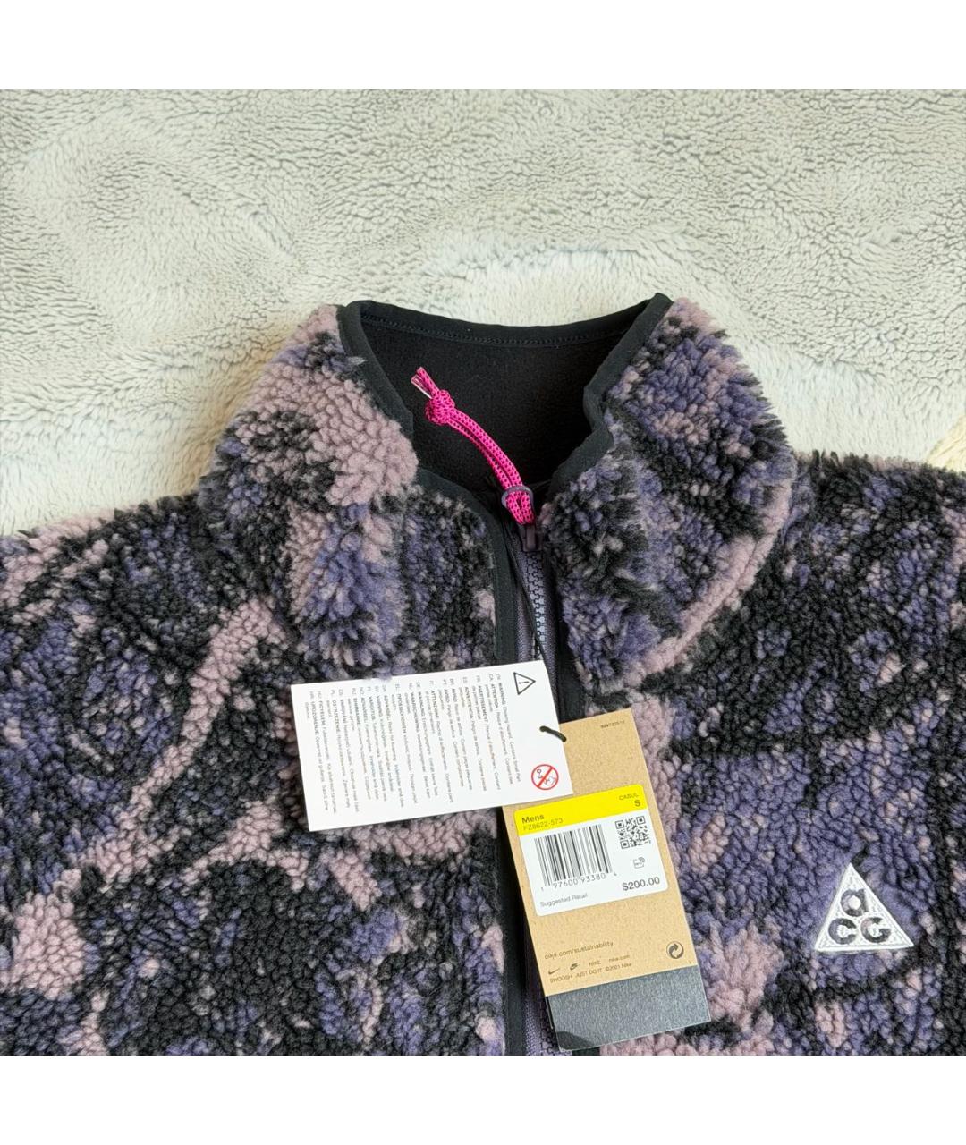 NIKE ACG Фиолетовая полиэстеровая куртка, фото 5