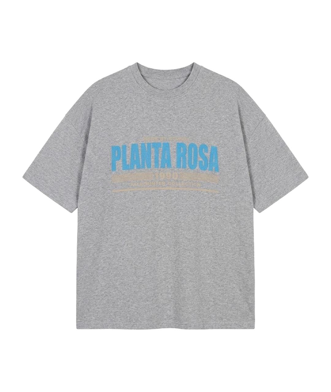 PLANTA ROSA Антрацитовая хлопковая футболка, фото 1