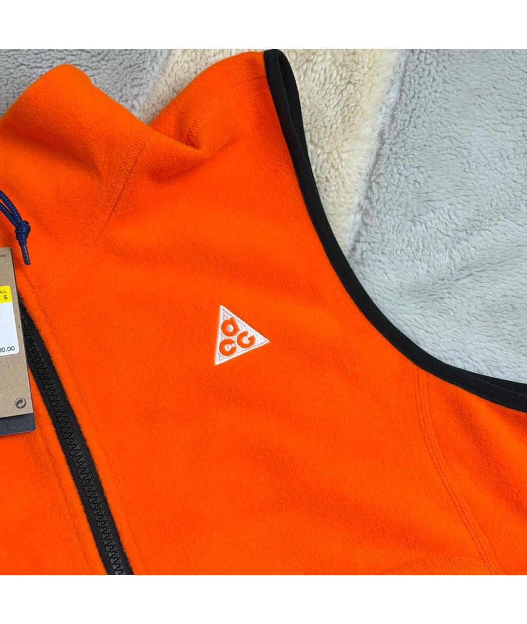 NIKE ACG Оранжевый полиэстеровый жилет, фото 4