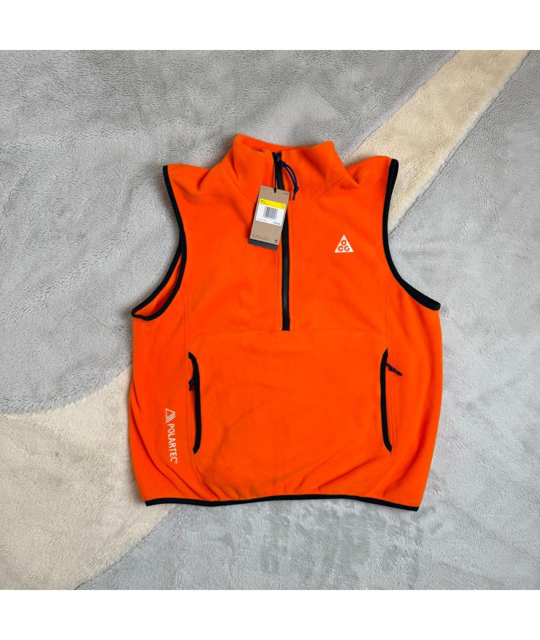 NIKE ACG Оранжевый полиэстеровый жилет, фото 8