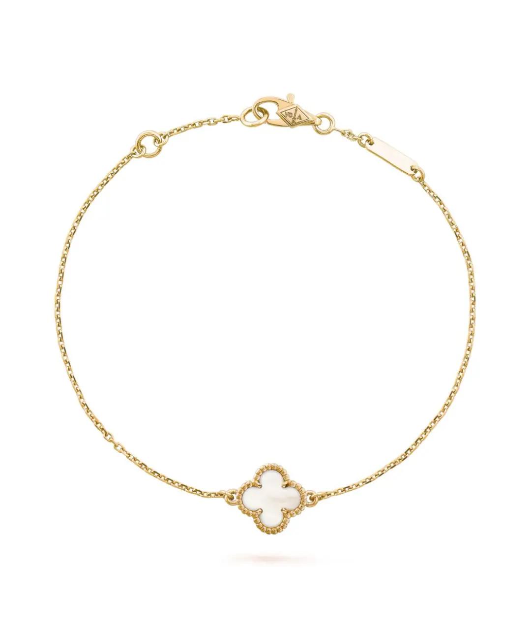VAN CLEEF & ARPELS Бежевый браслет из желтого золота, фото 1