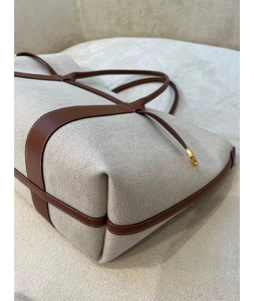 LORO PIANA Бежевая сумка тоут, фото 3