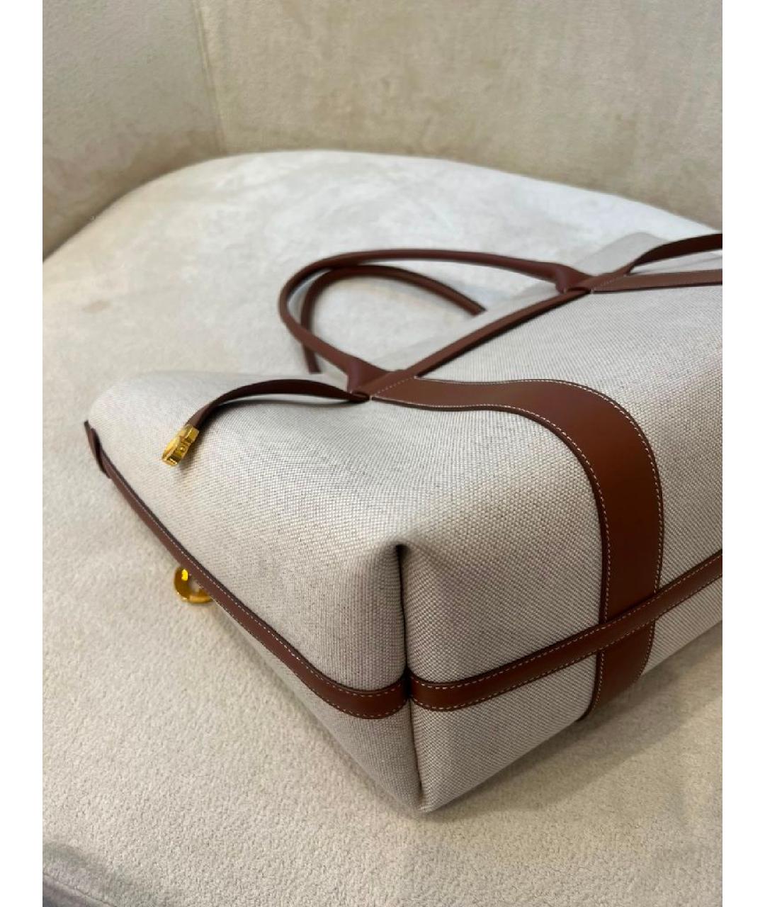 LORO PIANA Бежевая сумка тоут, фото 4