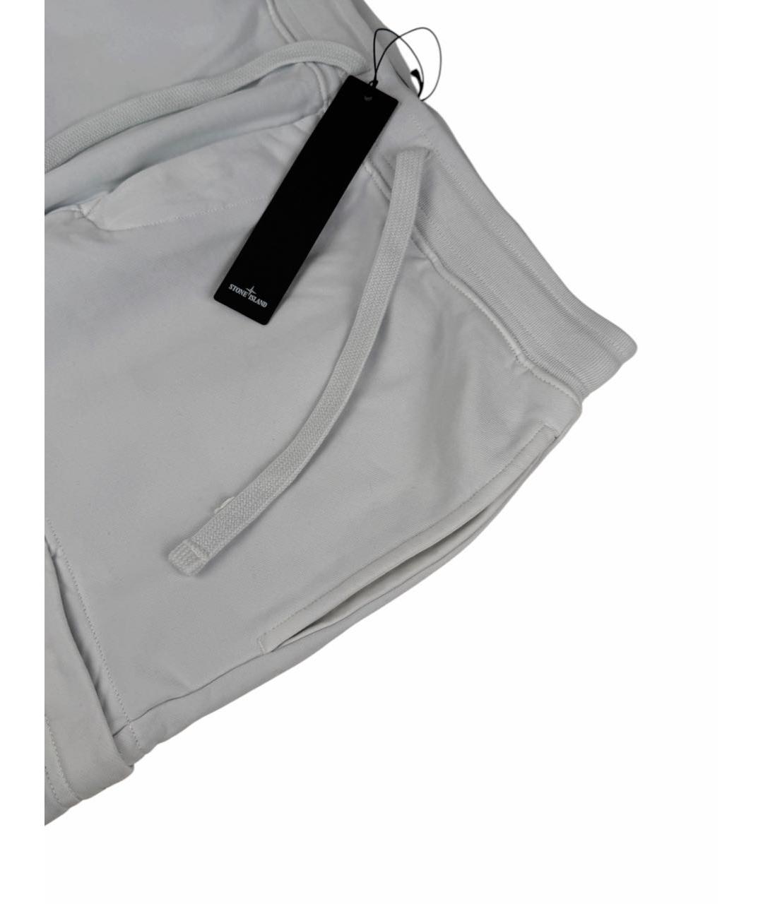 STONE ISLAND Серые хлопковые шорты, фото 4