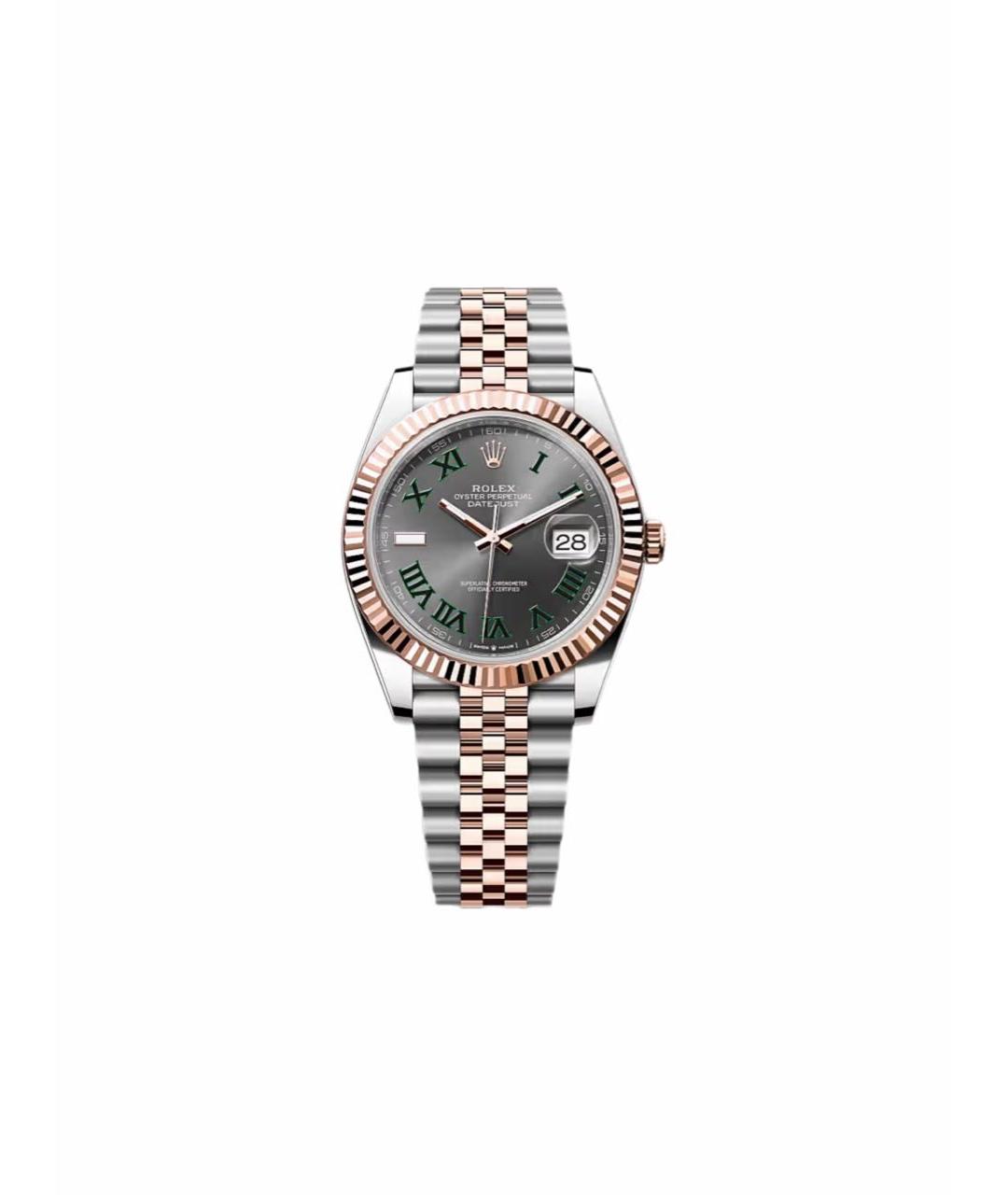 ROLEX Серые часы из розового золота, фото 1