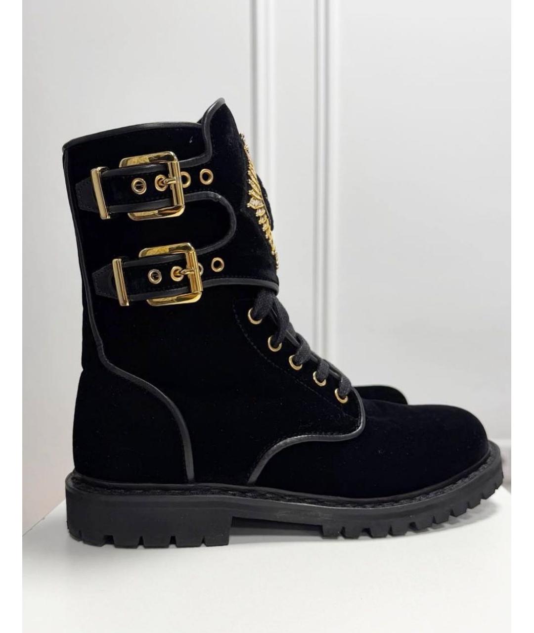 BALMAIN Черные ботинки, фото 6