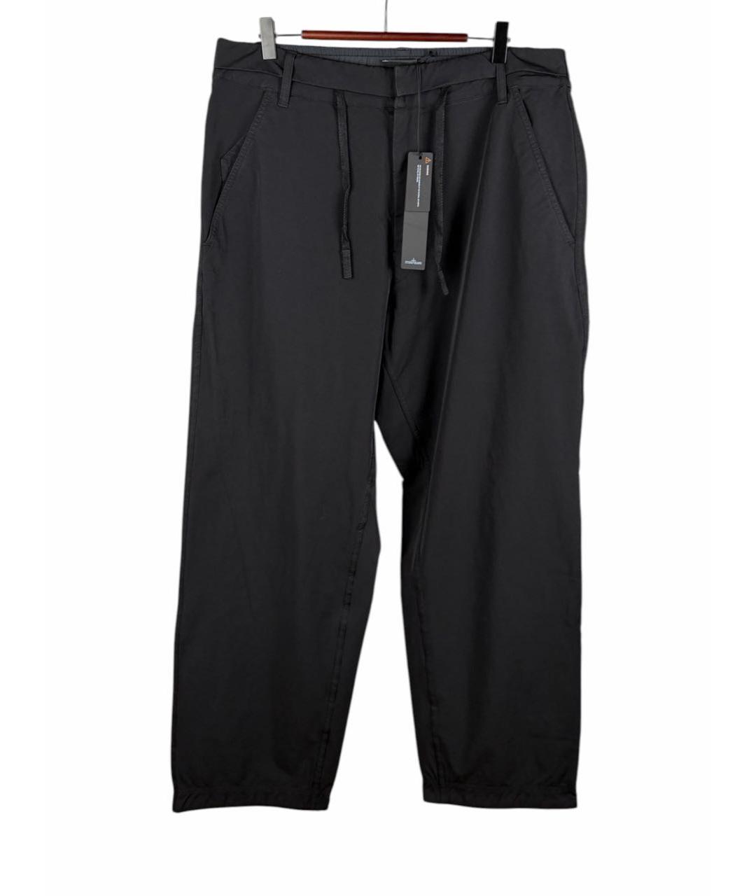 STONE ISLAND Черные полиамидовые повседневные брюки, фото 9