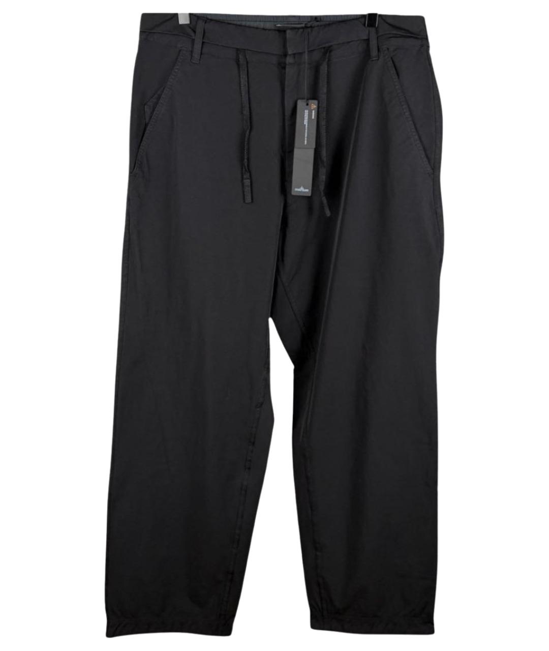 STONE ISLAND Черные полиамидовые повседневные брюки, фото 1