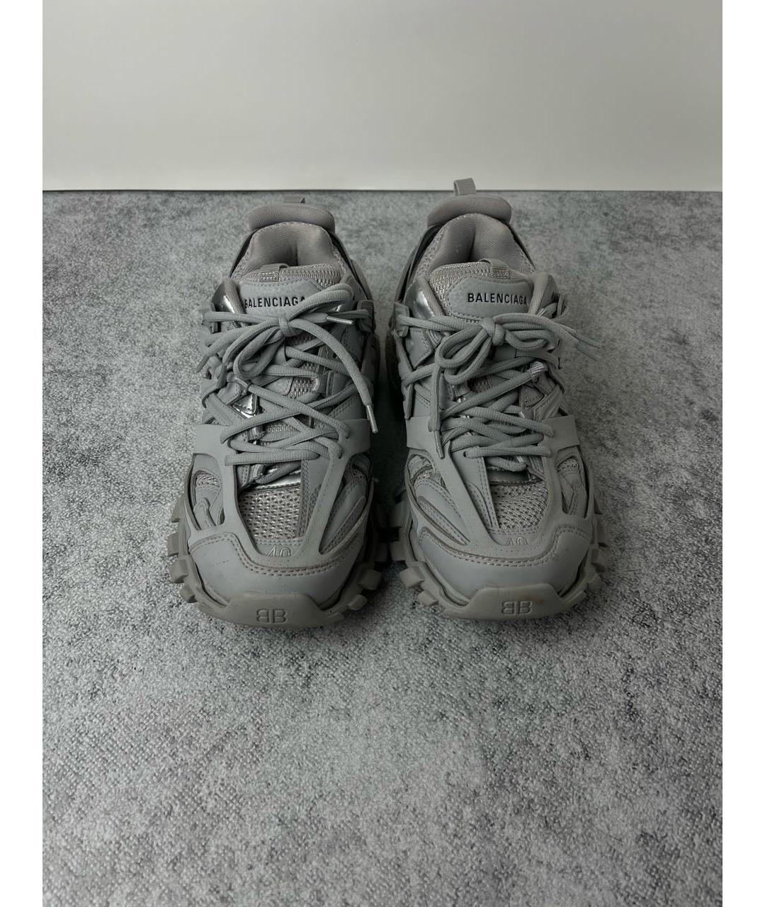BALENCIAGA Серые текстильные низкие кроссовки / кеды, фото 2
