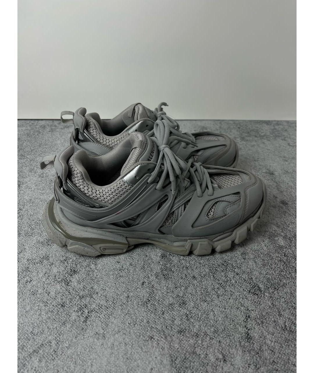 BALENCIAGA Серые текстильные низкие кроссовки / кеды, фото 9