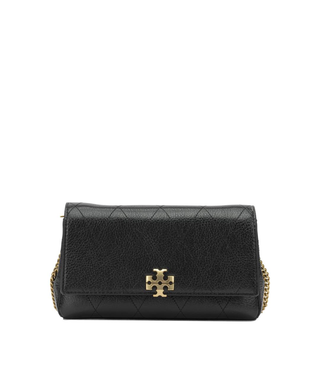 TORY BURCH Черная кожаная сумка через плечо, фото 1