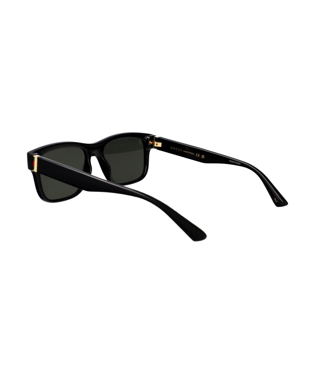 GUCCI Черные пластиковые солнцезащитные очки, фото 4
