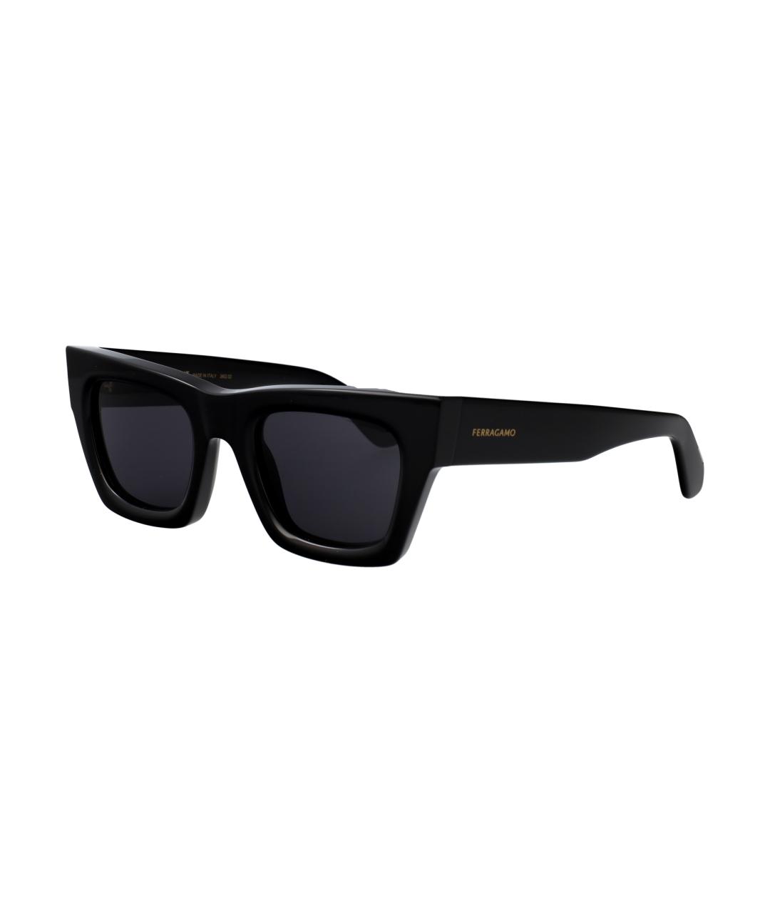 FERRAGAMO Черные солнцезащитные очки, фото 1