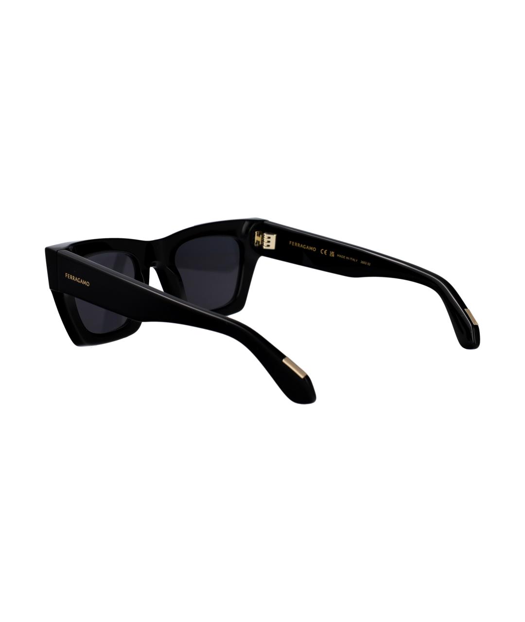 FERRAGAMO Черные солнцезащитные очки, фото 4