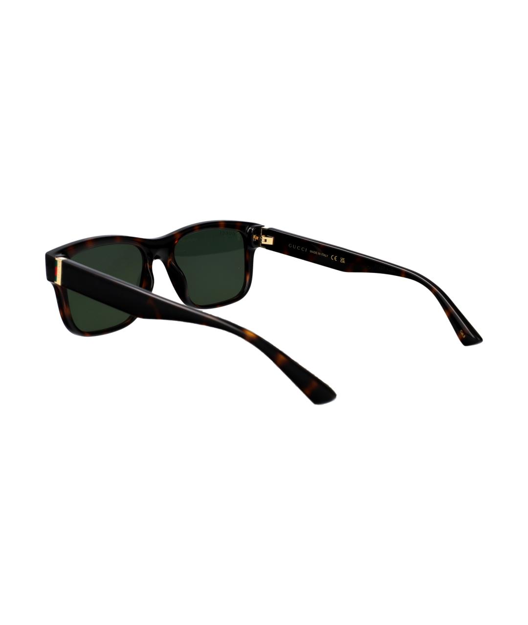 GUCCI Зеленые пластиковые солнцезащитные очки, фото 4