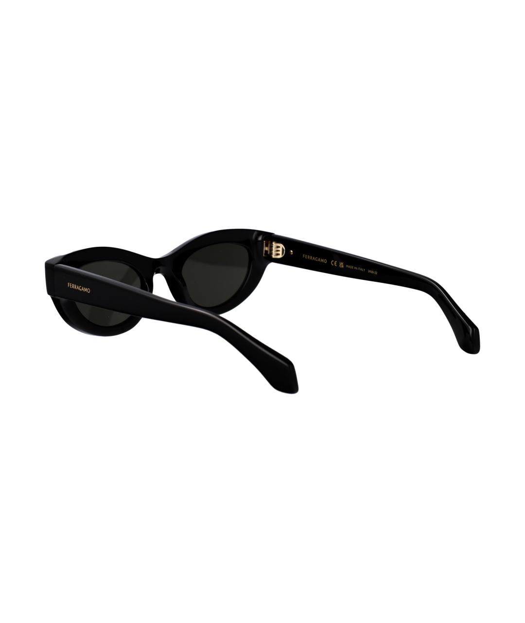 FERRAGAMO Черные солнцезащитные очки, фото 4