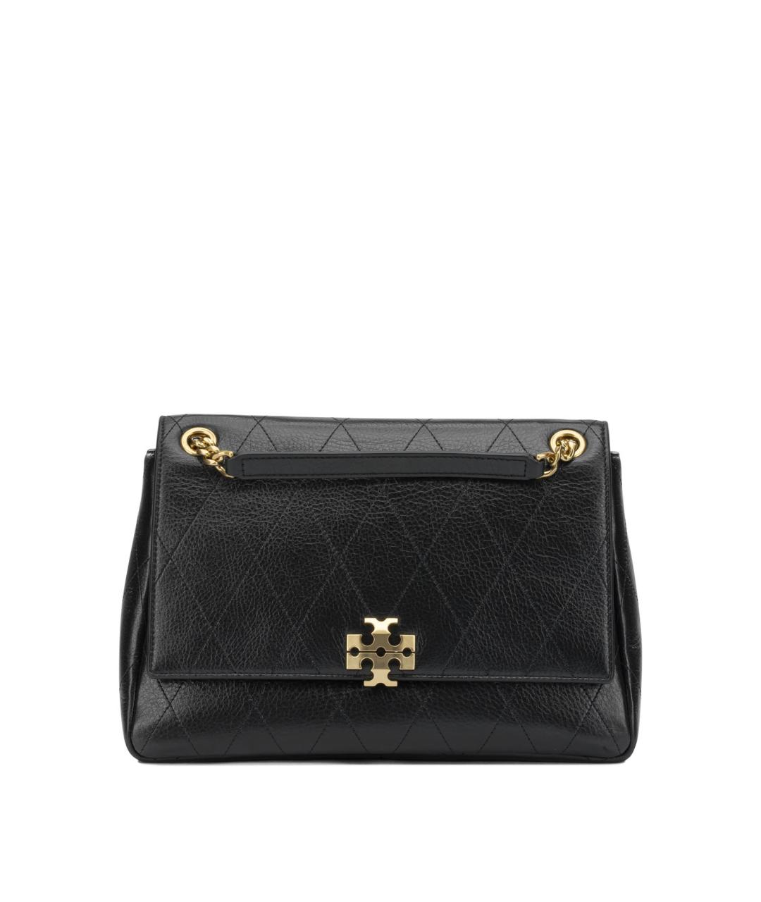 TORY BURCH Черная кожаная сумка через плечо, фото 1