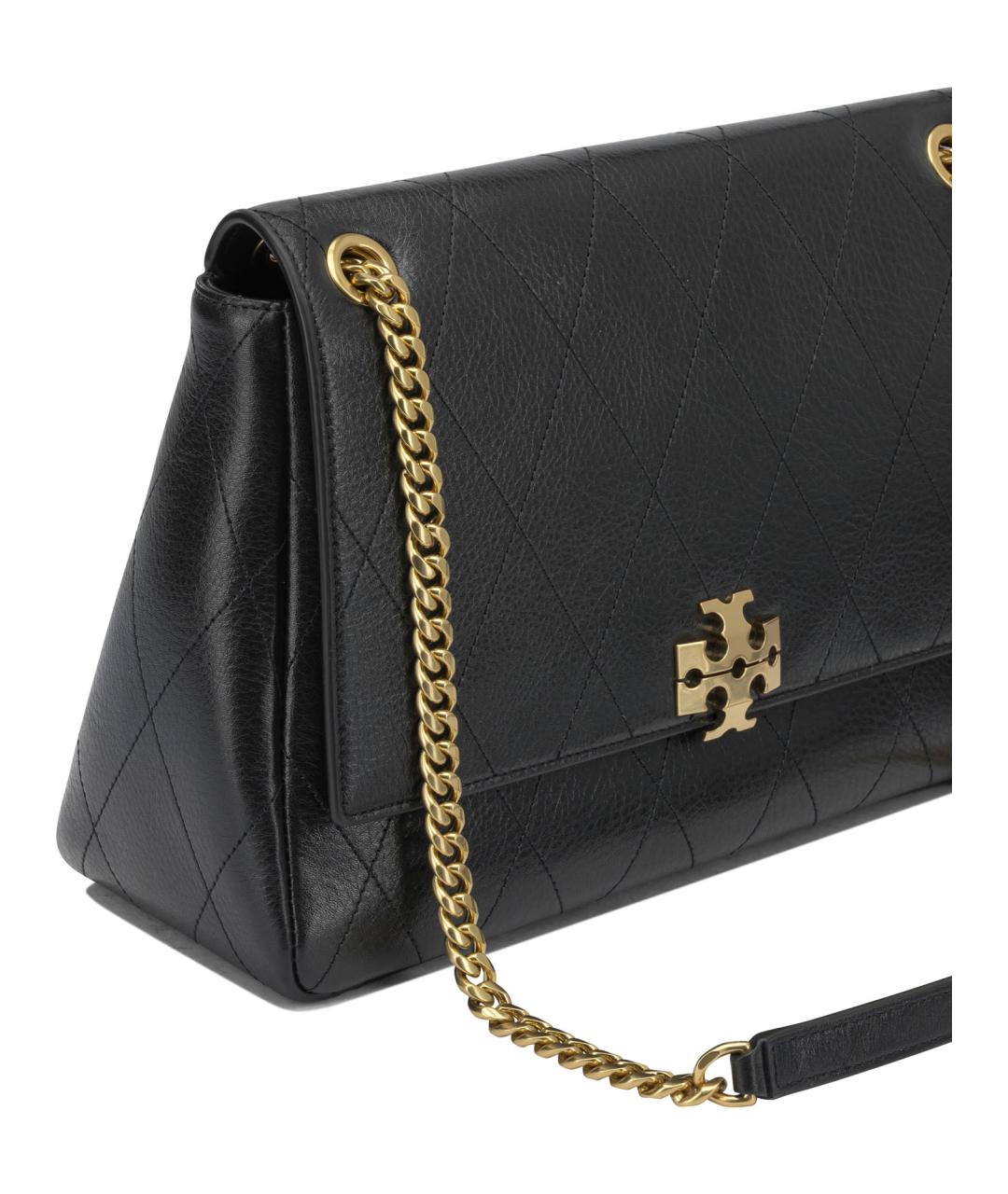 TORY BURCH Черная кожаная сумка через плечо, фото 4