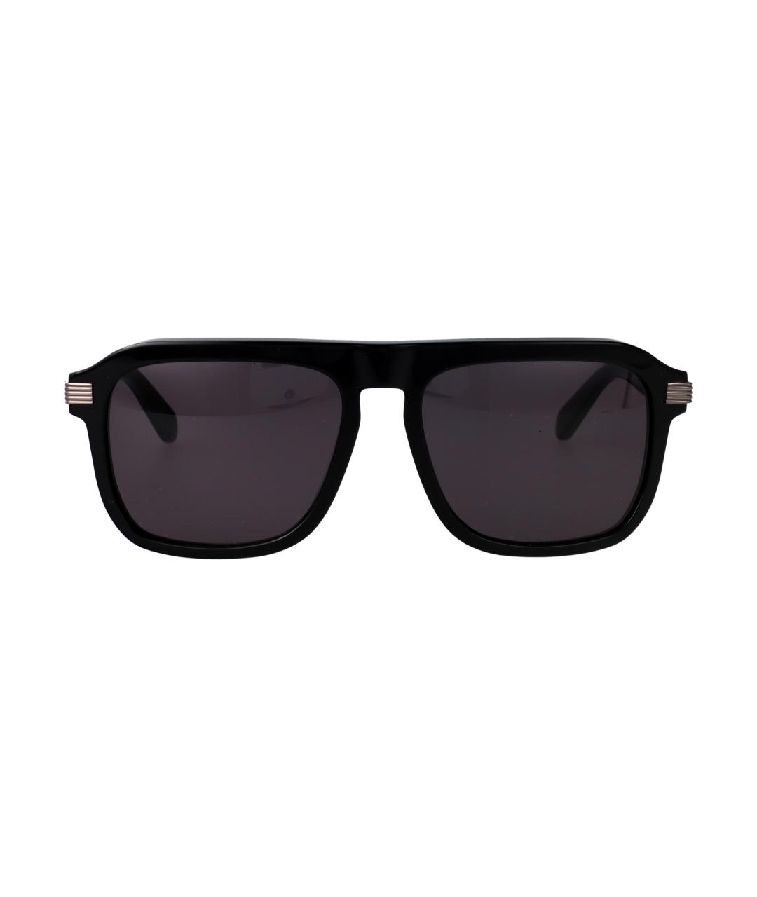 FERRAGAMO Черные пластиковые солнцезащитные очки, фото 1