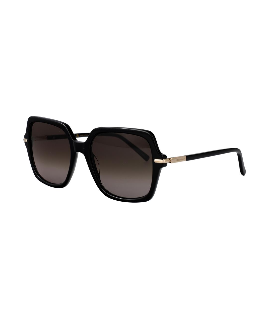 FERRAGAMO Черные солнцезащитные очки, фото 1