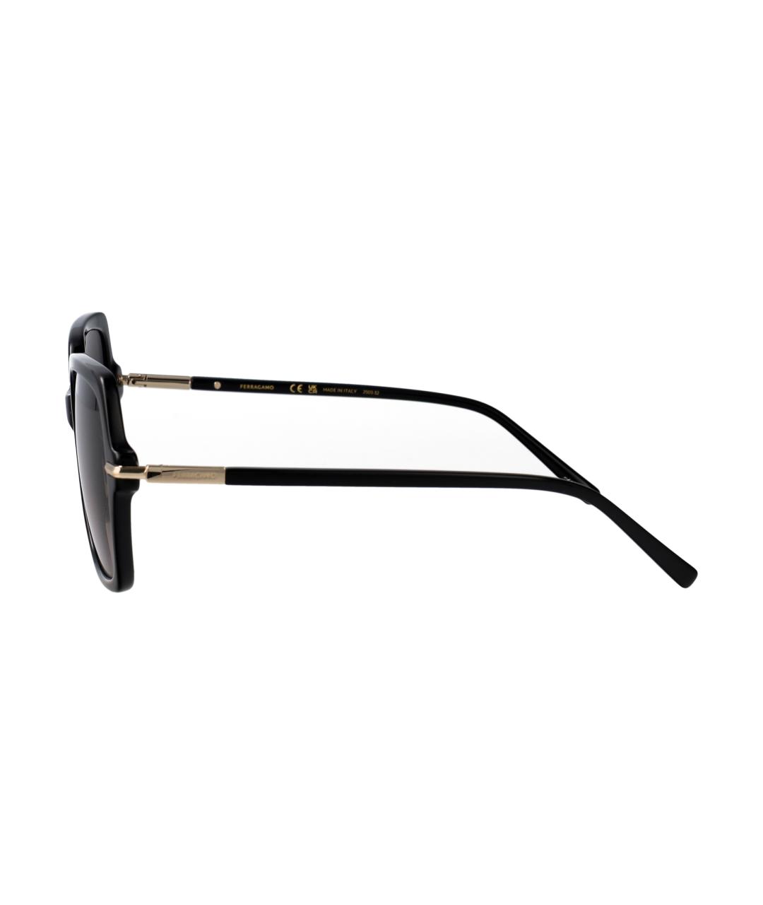 FERRAGAMO Черные солнцезащитные очки, фото 3