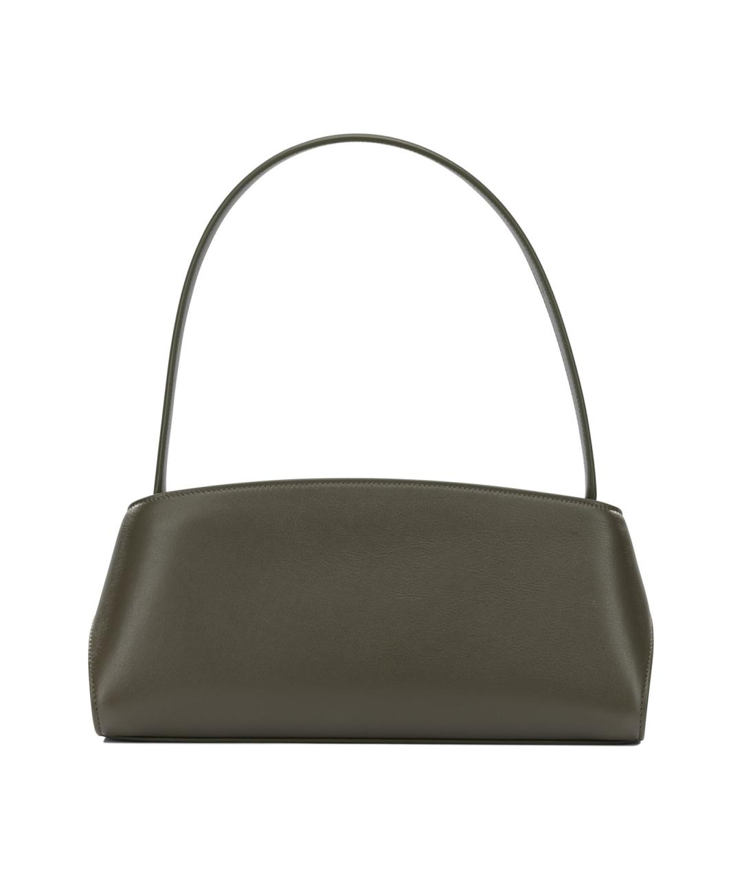 FERRAGAMO Зеленая кожаная сумка через плечо, фото 3