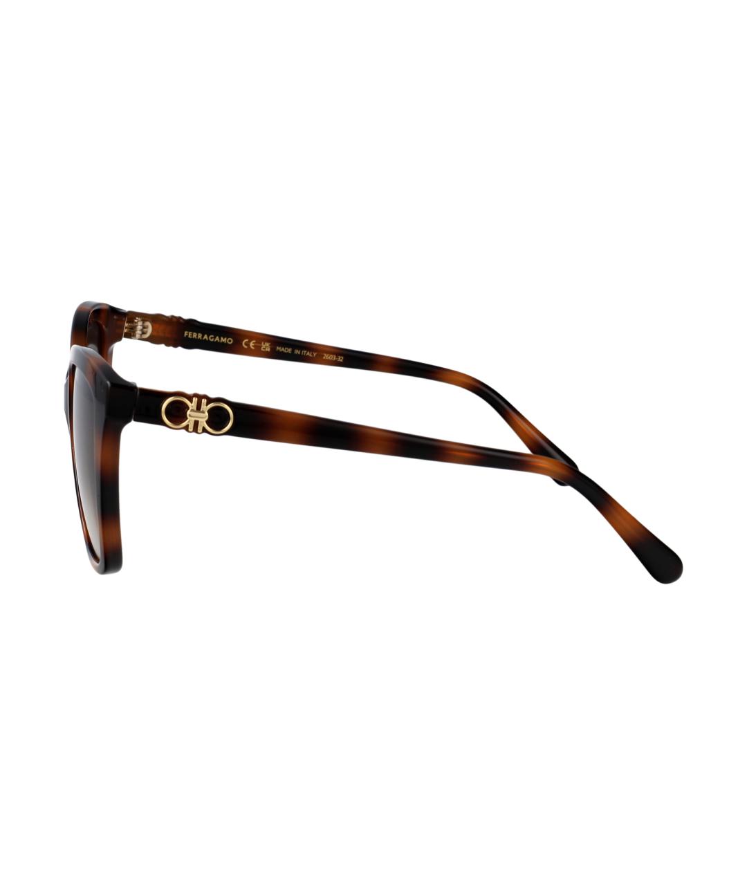 FERRAGAMO Мульти пластиковые солнцезащитные очки, фото 3